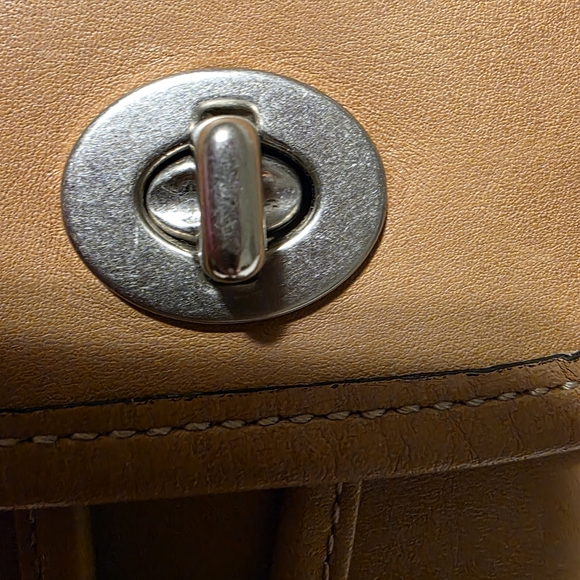 Coach Tan Leather Backpack - Picture 12 of 13